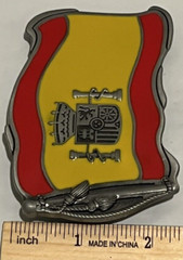 Spain Spanish Country Flag Belt Buckle Multi-Colored Western Cowboy Cowgirl
