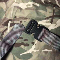 TXZWJZ Metal Buckle Dual Adjustable Tactical Belt 2inch(50mm), Black