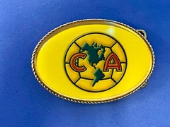 Ca Soccer Club América Football Flashing Led Lights! Belt Buckle Fresh Battery!