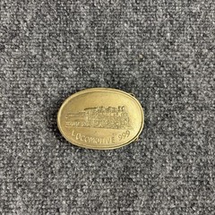 Locomotive 999 Solid Brass Belt Buckle Railroad Engine Train