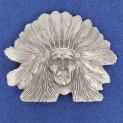 Great American Buckle Co Chicago Native American Belt Buckle 1976 LE