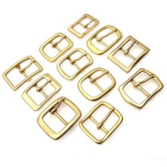 Quality Solid Brass Pin Buckle for Men Women Leathercraft DIY Belt 38/40mm gold