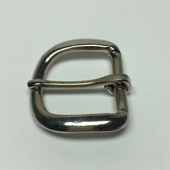 Vintage Replacement Belt Buckle Fits 1.2&Prime; Strap – Simple Basic Silver Tone 6A