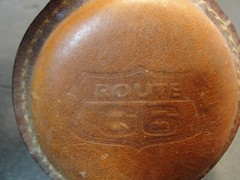 Vintage Deer Belt Buckle General Tire Pencil Route 66 Leather Holder Desk Bell