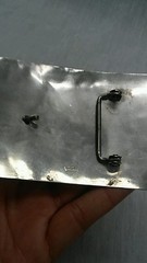 Unique vintage artisan studio Anna mixed metals modernist buckle