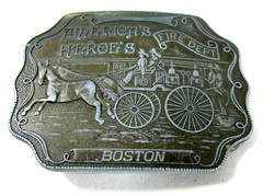 Fire Department – Americas Heroes Fire Dept. Boston Belt Buckle Western Style