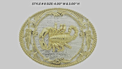 Scorpion Belt Buckle New Men Women Gold Silver Metal Zodiac Western Cowboy Rodeo