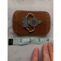 US Army National Guard Wood BELT BUCKLE