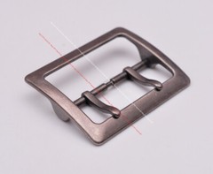 Western Leathercraft Wide End Bar Double Pin Belt Buckle Replacement fits 55mm