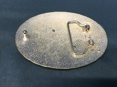 Silver And Gold Toned « O » Mens Buckle