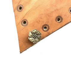 Denim Decorative Button Brass Jeans Flower Button Leather Jacket Decoration lot