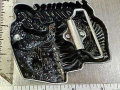 Native American Indian Commemorative Cutout New Belt Buckle – Eagle & USA Flag