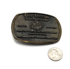 Vintage 1983 LIMERICK Generating Station Bechtel AFL-CIO Belt Buckle BTS Safety