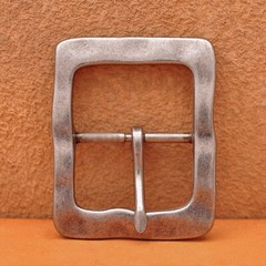 Heavy Duty Solid Antique Silver Center Bar Belt Buckle Fits 1-1/2&Prime; Leather Belts