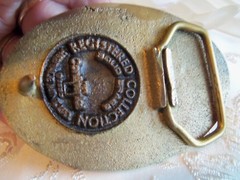 Registered Historical Collection Oklahoma Land Run Belt Buckle Rare in Pouch