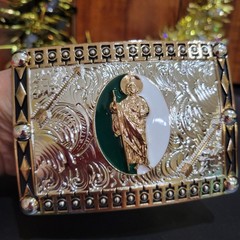 Saint jude San Judas Western belt Buckle Rose Gold Silver Heavy Zinc Alloy