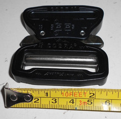AustriAlpin Cobra Buckle 45mm Black, Male Adj/Female Fixed. Free Shipping.