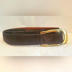 Beautiful Vintage Gucci Brown Suede Leather Belt