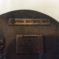 Vintage 1977 Algoma Central Railway Canada Jim Watson Belt Buckle RARE