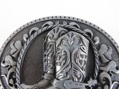 Cowboy Boots Metal Belt Buckle New