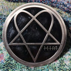 *RARE* HIM Heartagram Logo Belt Buckle 2005 Bravado 3.5in