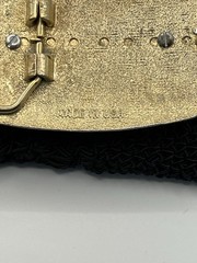 Western White Enamel Gold Tone Belt Buckle Couple Dancing Dance Floral Scroll