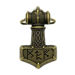 Viking Thor Hammer Belt Buckle for Men&rsquo;s Western Cowboy Motorcycle Riding