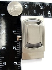 Cam Belt Buckle Casual Silver Tone