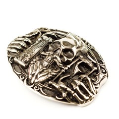 German silver belt buckle Beer, Beer fans buckle, Beer and Skull belt buckle