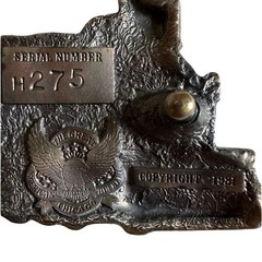 Heavy Vintage Metal 1981 Belt Great American Buckle Figural Train Locomotive 165