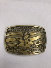 The American Veterans Disabled For Life Memorial 2006 Belt Buckle – No. 0369