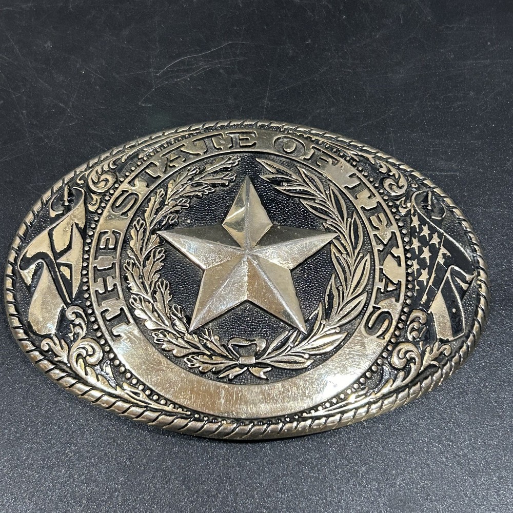 Large 6” The State of Texas Oversized Belt Buckle The Austin Collection