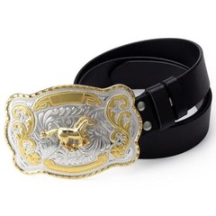 Rock Bull Ride Long Rodeo Huge Rodeo Big Cowboy Texas Shine Belt Buckle