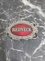 Redneck Belt Buckle Capt. Hawks Sky Patrole & Novelty Co. 1977 Made In USA