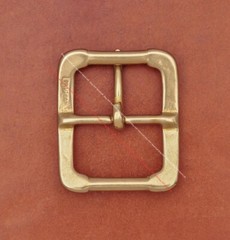 40mm HEAVY DUTY SOLID BRASS COWBOY CENTER BAR BELT BUCKLE LEATHERCRAFTS HARDWARE