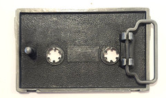 Cassette Tape Rock Star Old School Music Metal Fashion Belt Buckle