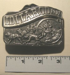 NOS IDITAROD 1987 Belt Buckle Brass or Bronze New Husky Brand Last Great Race