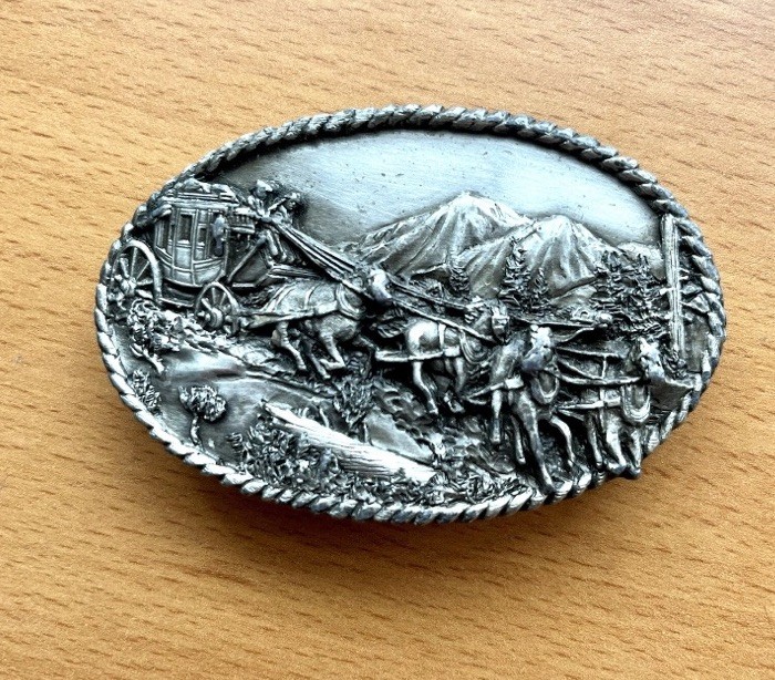 &lsquo;The Stagecoach&rsquo; belt buckle (Siskiyou)