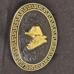 Horse Cowboy Western Style Belt Buckle Made In Mexico