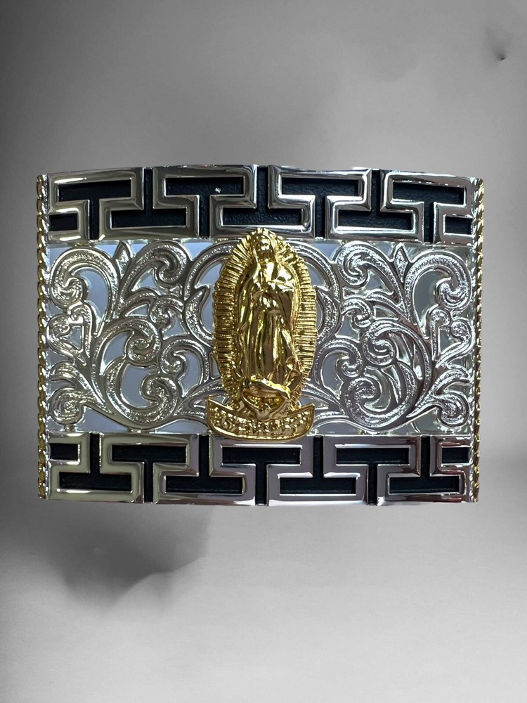 Guadalupe Virgin Western Cowboy Belt Buckle Hebilla Vaquera Virgen De Guadalupe