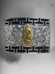 Guadalupe Virgin Western Cowboy Belt Buckle Hebilla Vaquera Virgen De Guadalupe