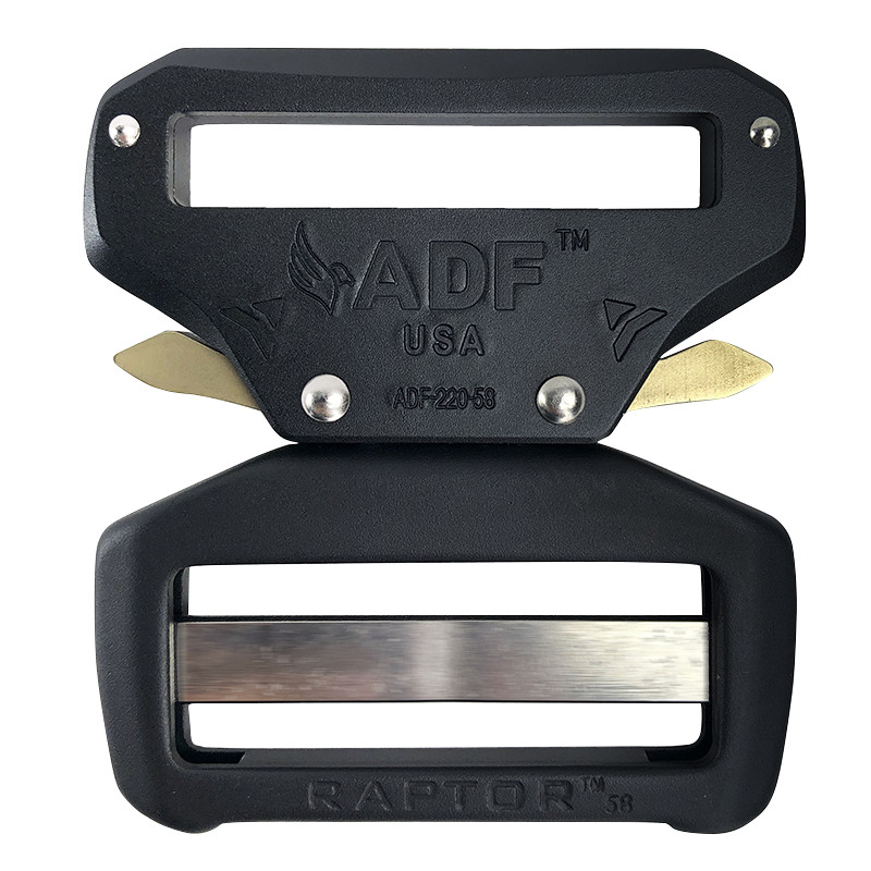 RAPTOR™ 2 .25&Prime; BUCKLE, military buckle, tactical belt package (made in USA)