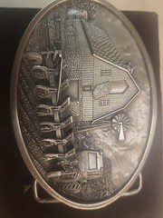 Vintage Bergamot Belt Buckle T149 1984 USA made,