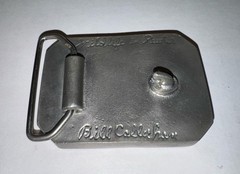 Vintage Bill Callahan Wildlife in Pewter Silver Bird Dog Belt Buckle Duck
