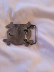 Super Mario Brothers Evil Toad Mushroom Belt Buckle Metal Vintage Rare Pre-owned