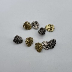 Leaf Design Sewing Button,Clothing Shank Button,Brass Sewing Button lot