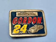 Nascar Winston Cup Series Jeff Gordon 24 American Legends Foundry Belt Buckle