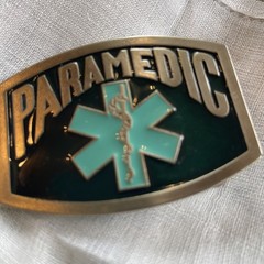 Paramedic Enameled Belt Buckle