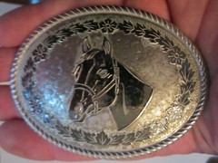 VINTAGE HORSE DESIGN WESTERN THEME BELT BUCKLE – GW-15