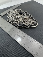 Famous Stars & Straps Triple Rose Belt Buckle Travis Barker Y2K Blink-182